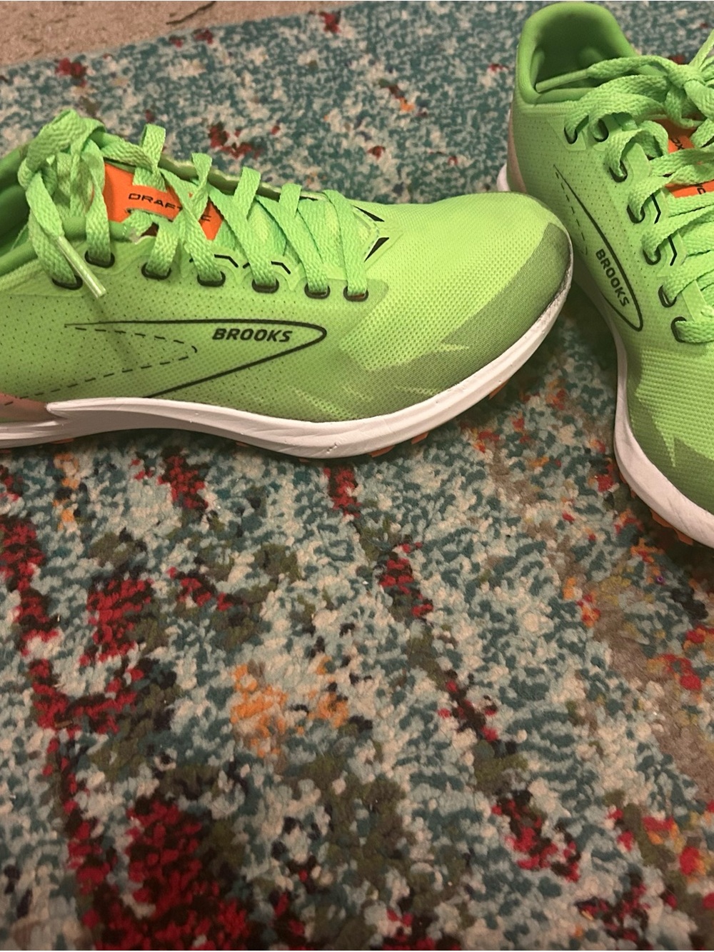 Brooks Lime Green Youth Athletic Running Shoes